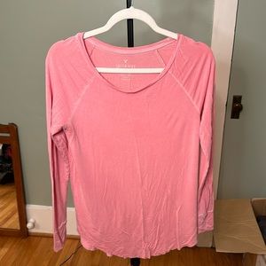 American Eagle soft & sexy jegging tee pink/salmony color